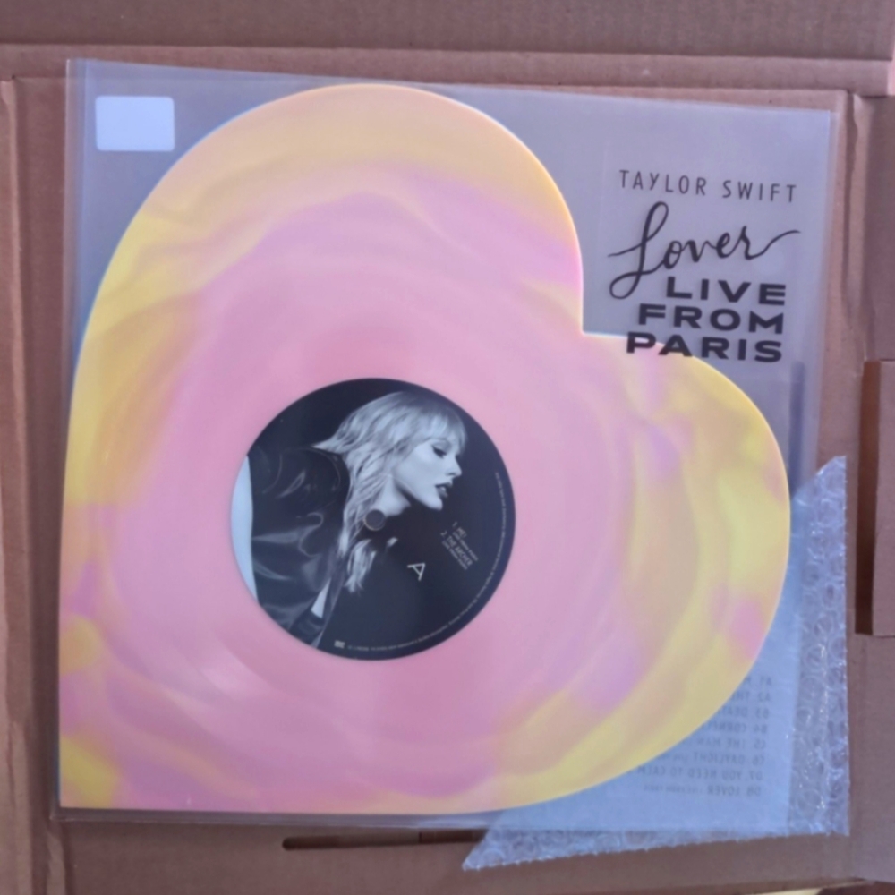 ✨SOLD✨ Lover Live from Paris Vinyl Heart Shaped Record Taylor Swift